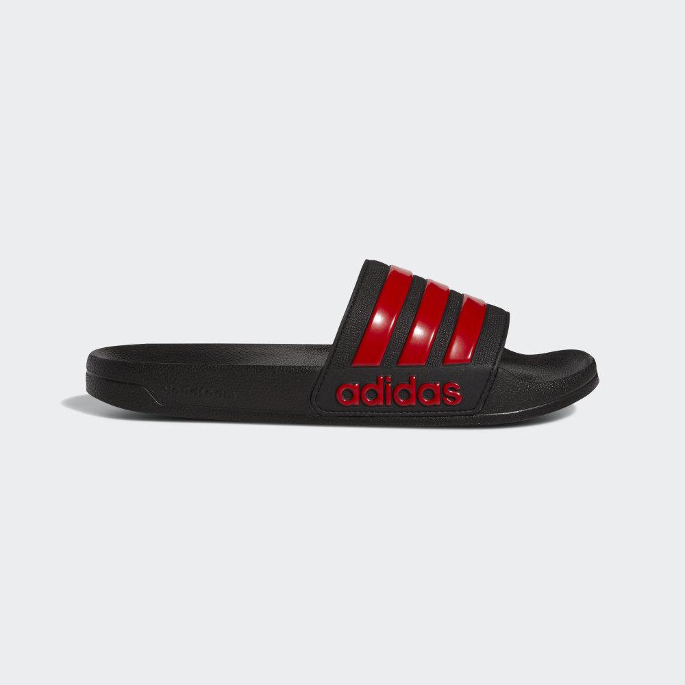 Papuci Adidas Adilette Cloudfoam Barbati Romania - Negrii/Rosii Inchis EG1884